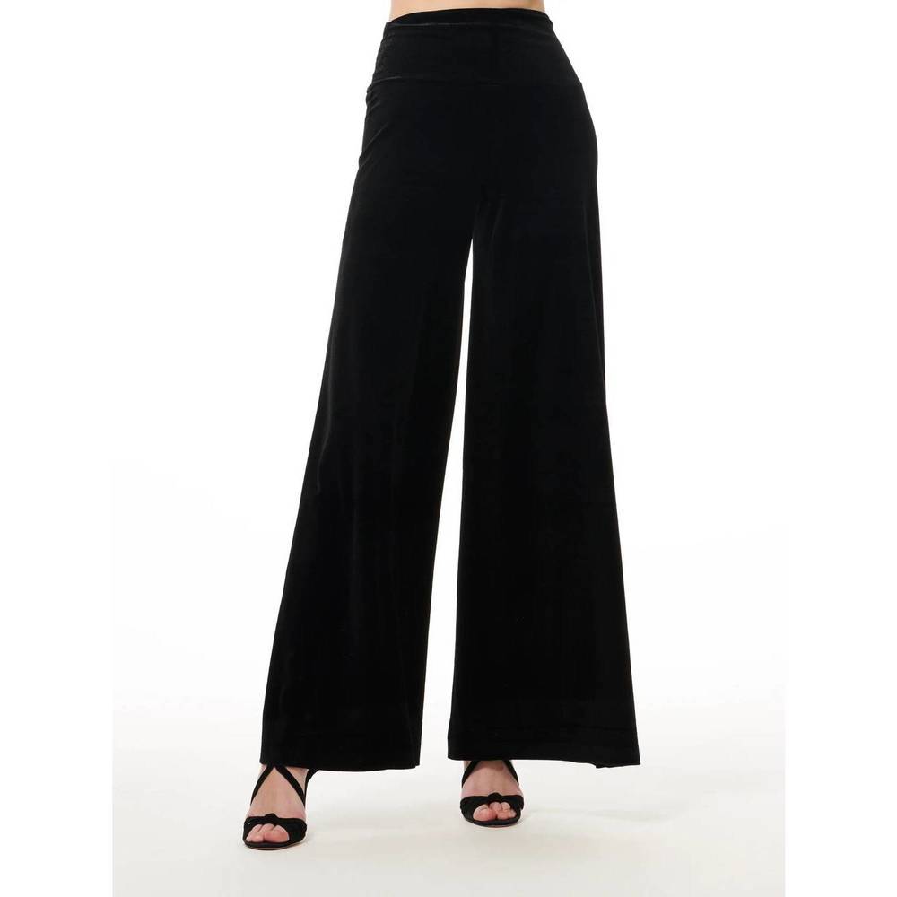 NEW EMILY SHALANT stretch velvet pants in black
